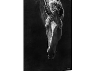 Horse Portrait in Black & White: Fine Art Photography Print