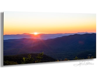Blue Ridge Mountains Wall Art: Panoramic Photo Print Wall Decor