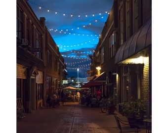 Charlotte NC French Quarter Nightlife / Fine Art Print / Canvas / Acrylic / Metal / Photography