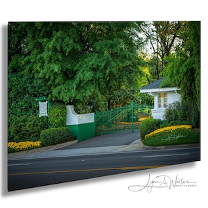 Augusta National Golf Course Entrance Print: The Masters Wall Art