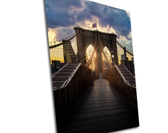 Brooklyn Bridge Sonnenaufgang / New York City / Fine Art Print / Leinwand / Acryl / Metall / Fotografie