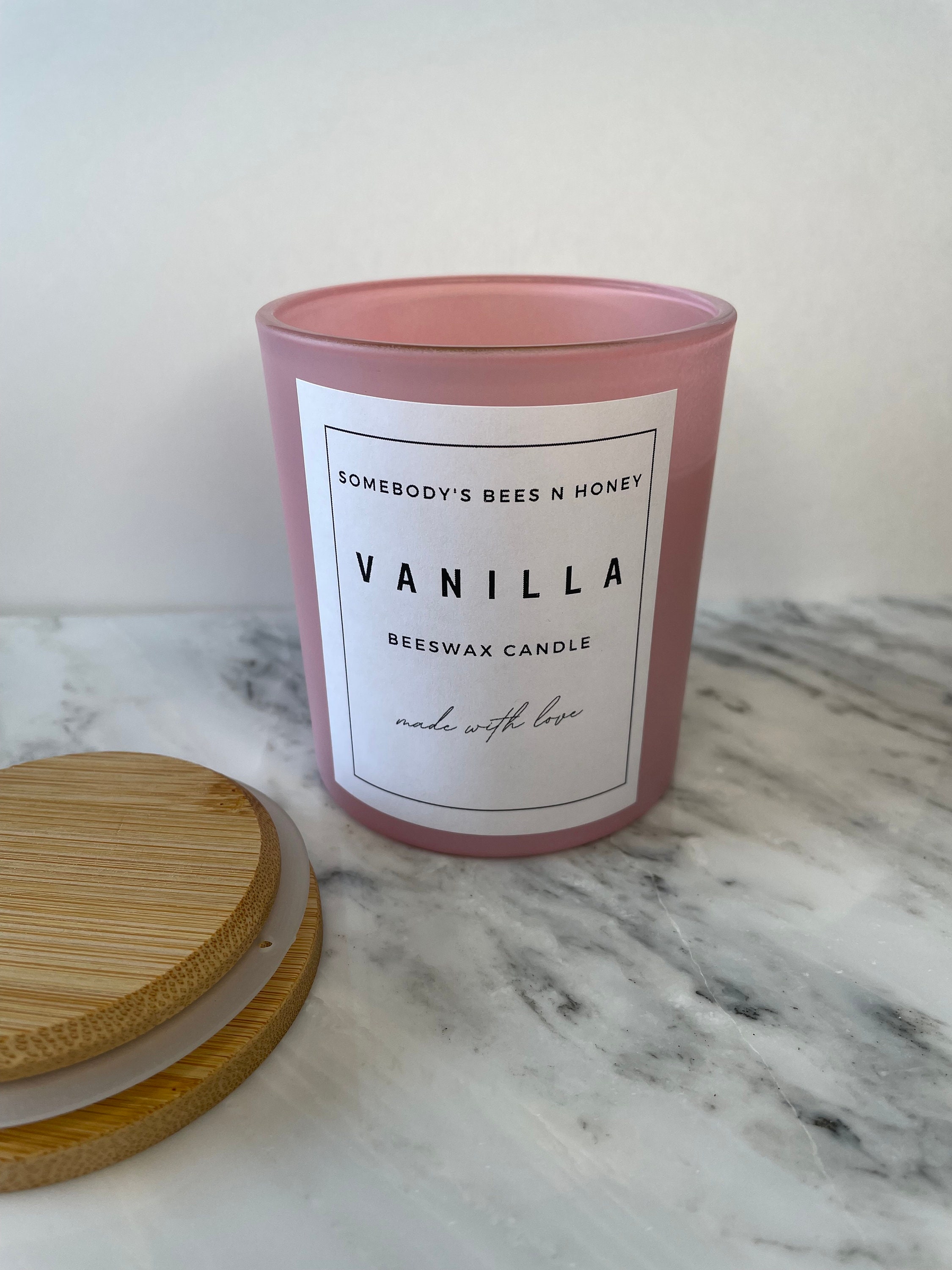 Pure Beeswax Candle in 10oz Glass Jar Air Purification Etsy