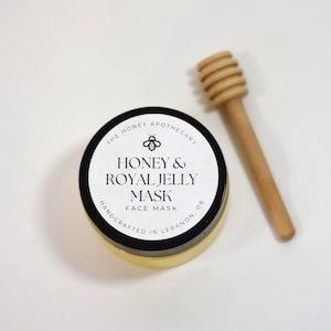 Honey and Royal Jelly Face Mask with Hyaluronic Acid and Apple Fruit Essence