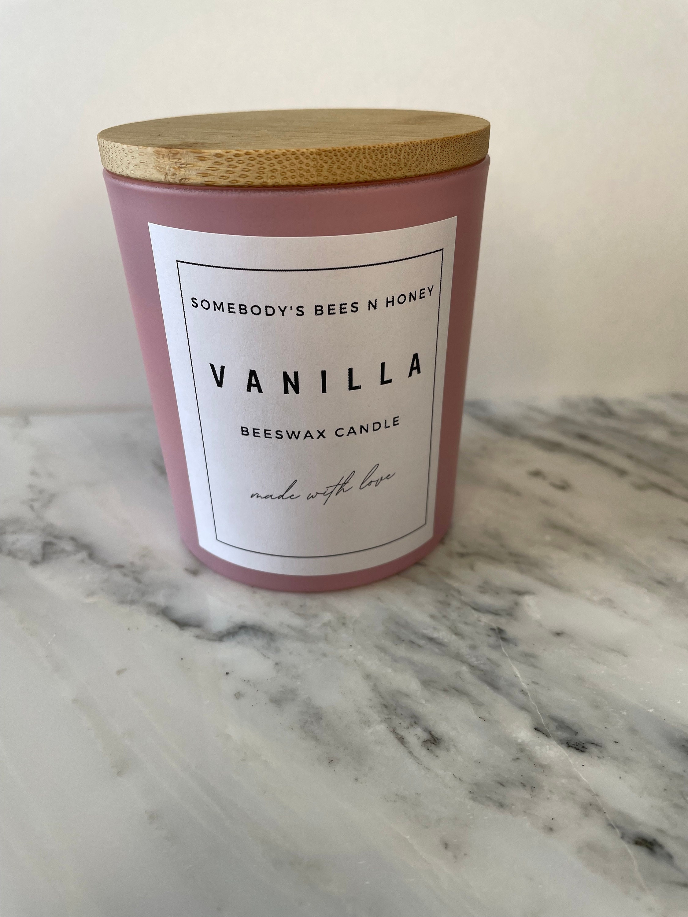 Pure Beeswax Candle in 10oz Glass Jar Air Purification Etsy