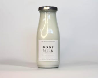 Pourable Body Milk Lotion, A lightweight pourable Moisturizer with Honey and Centella