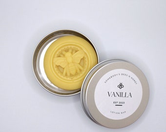 Solid Lotion Bars | Beeswax lotion bar with cocoa, shea and mango butter