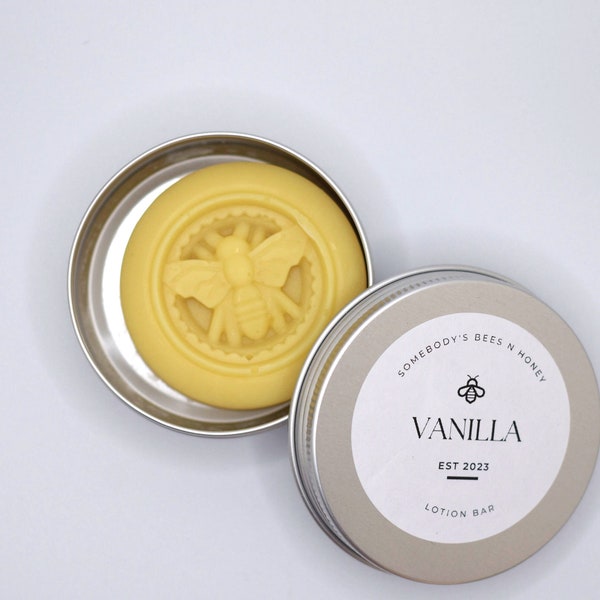 Solid Lotion Bars | Beeswax lotion bar with cocoa, shea and mango butter