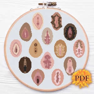 Vulvacious - Digital Cross Stitch Pattern