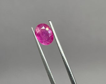 1.24CT Purplish Red Ruby from Mozambique for Jewellery Making & Spirituality with Free Shipping Priority Shipping Anywhere