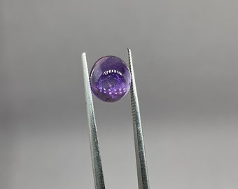 Amethyst 3.10CT Round Smooth Cabochon - For Jewellery Making or Unique Gift Idea - Free Shipping