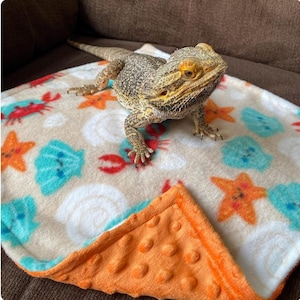 Bearded dragon blanket, small pet blanket, guinea pig blanket, cat blanket, custom mini blanket