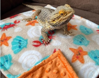 Bearded dragon blanket, small pet blanket, guinea pig blanket, cat blanket, custom mini blanket