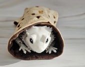 Custom small pet burrito blanket, bearded dragon tortilla wrap blanket