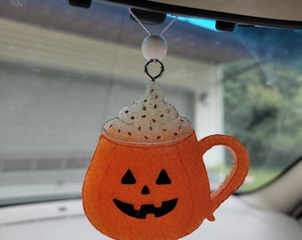 Pumpkin latte car freshener