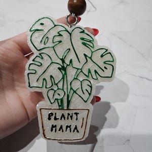 Monstera car freshener, plant car freshener, plant mom, potted plant, monstera shaped freshener, car freshener