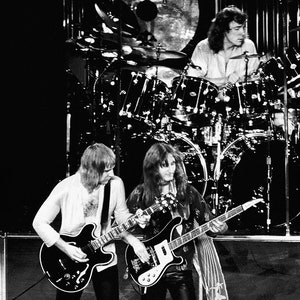 Concert Photo B/W Rush Band Digital Wall Print Geddy Lee Neil Peart Alex Lifeson Onstage Digital Download Live Tour Rock and Roll