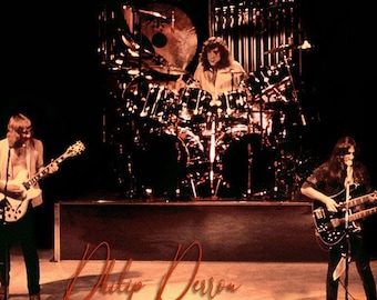 Rush Band Concert Photo, Geddy Lee, Neil Peart, Alex Lifeson (Digital Download)
