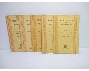 5 Mennonites and their Heritage Books Vintage Bender, Kaufman
