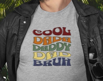 Cool Dada Daddy Dad Bruh Shirt, Cool Dad Shirt, Fathers Day Gift, The Gift for Cool Dad, 80s Style Tee for Dad, Cool Dad Gift, The Dad Shirt