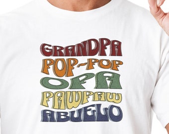 Grandpa Retro Tshirt, Cool Grandfather Shirt, Fathers Day Gift, Gift for Pop Pop, 80s Style Tee for Grandad, Cool Dad Gift, The Abuelo Shirt