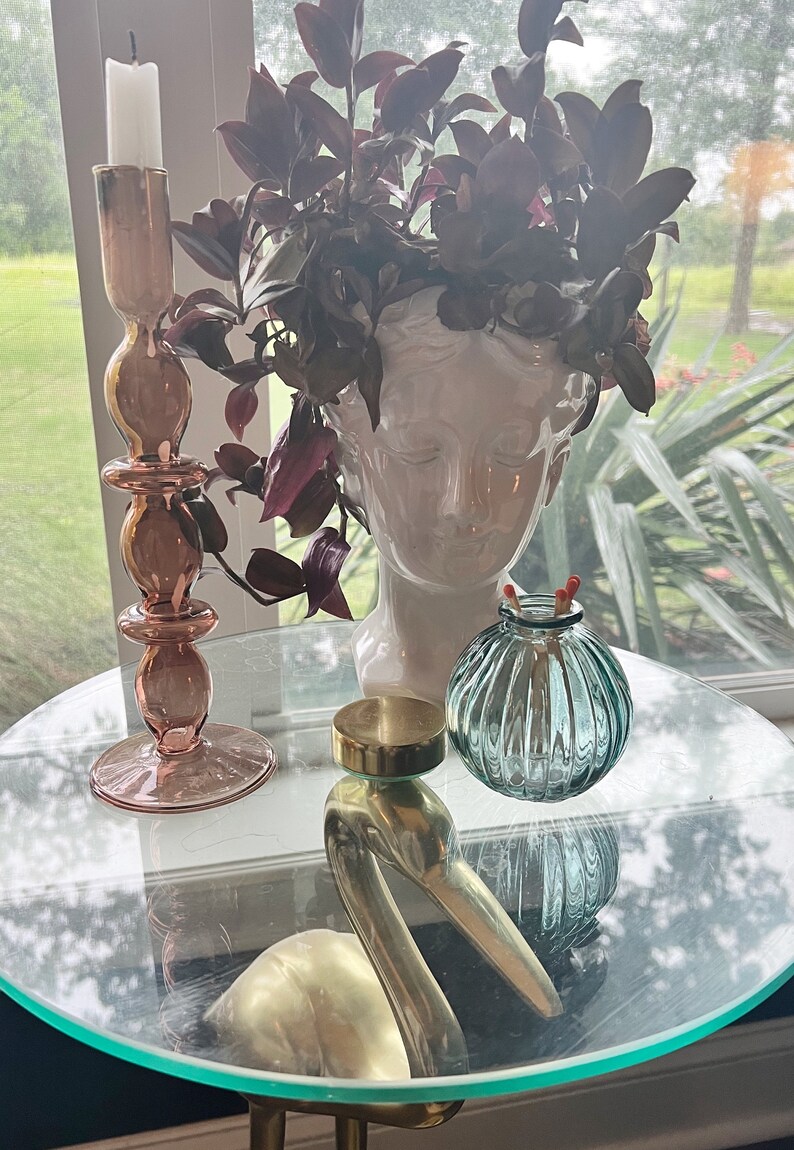 Glass Match Holder and Striker Etsy