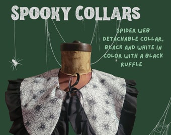 Spooky Collar Spider Web Halloween Accessory