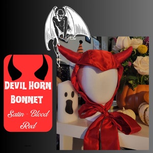 Devil horn bonnet hood , Vintage bonnet