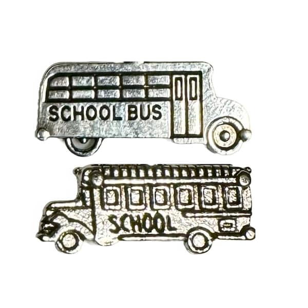 School Bus charm jewelry, silver necklace - Bus Driver appreciation gift