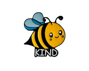 WONKY ITEMS***50% off*** Bee Kind enamel pin -  Be Kind, Bumble Bee, Honey Bee, Flower Bee, Queen Bee, Save The Be