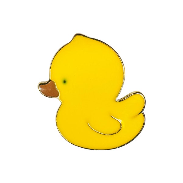 WONKY ITEMS *** 50% off w/ slight defects*** Duck pin - yellow duckling, enamel pin