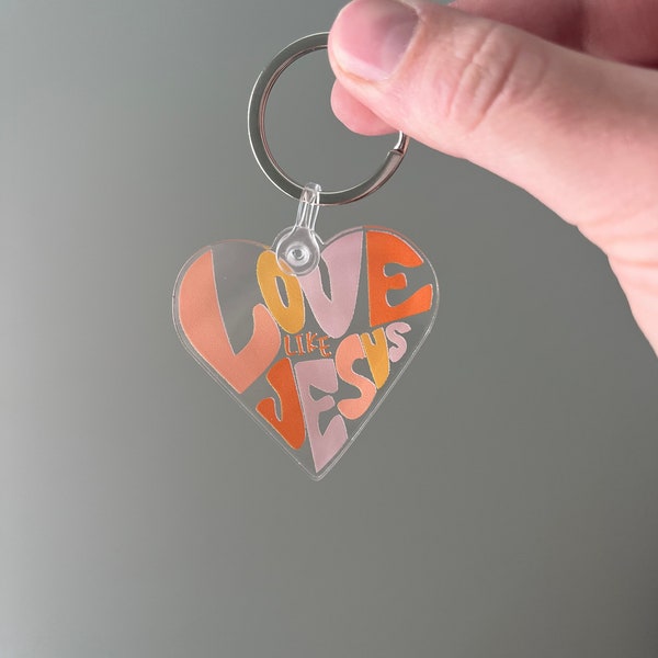 Love Like Jesus Acrylic Keychain