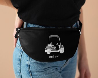 Golf Girl Fanny Pack / Golf Cart Girl Fanny Pack / Girl's Golf Bag / Fanny Pack for Golfing / Cute Golf Bag
