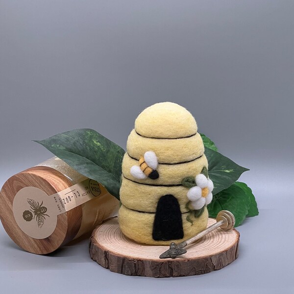 Kit D'art Au Poinçon Felt Bee - Création Abeille En Feutrine Avec Aiguille