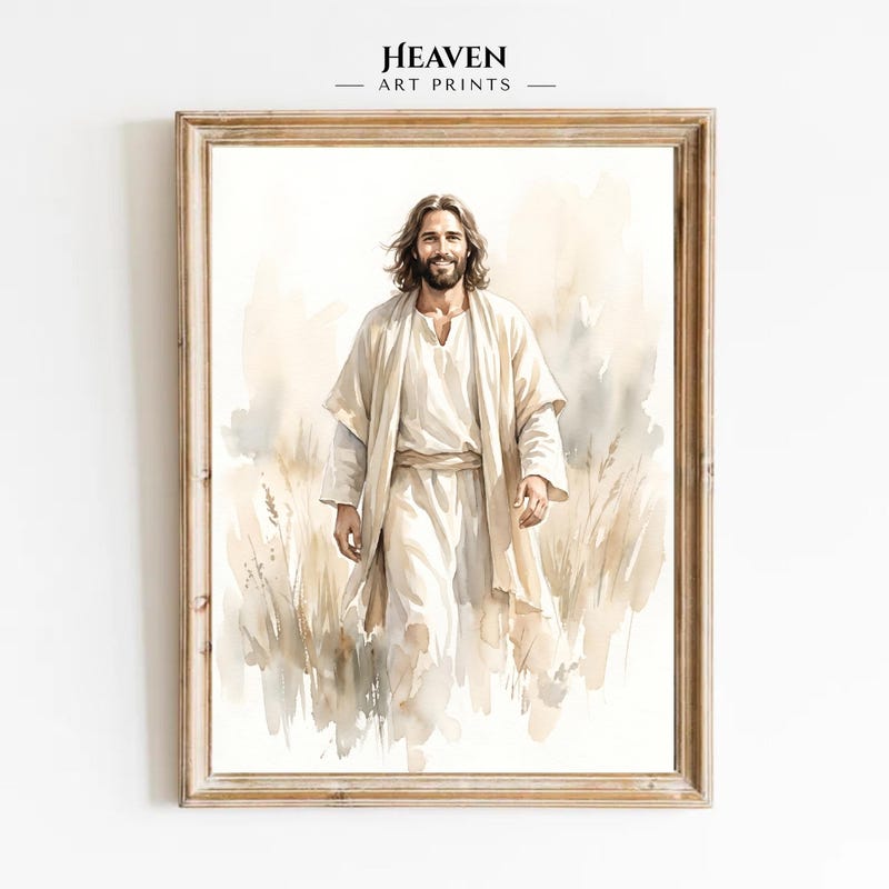 Jesus Wall Art Pastel - Etsy