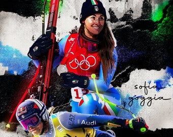 Sofia Goggia Italian Skier Poster