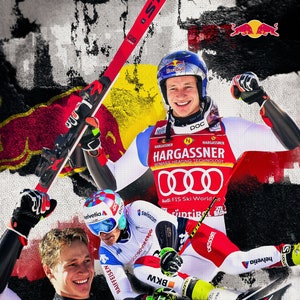 Marco Odermatt Professional Swiss Skier Digital Poster zdjęcie 1