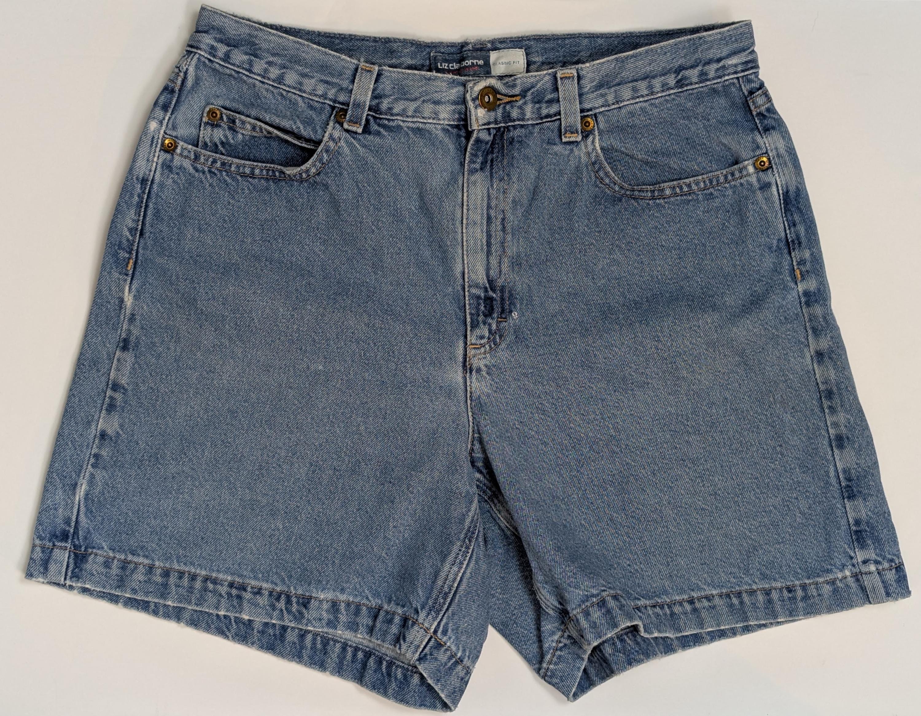 Short Vintage Talbots Taille Haute Bleu - Femme Taille 16, Poches, Y2K