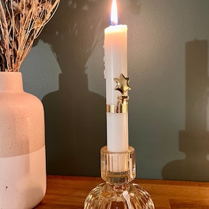 1x Automatic star-shaped candle snuffer in gold or silver