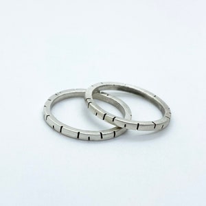 Moderne sterling zilveren stapelringen | Minimalistische ringen | Moderne zilveren ringen | Eenvoudige zilveren ringen