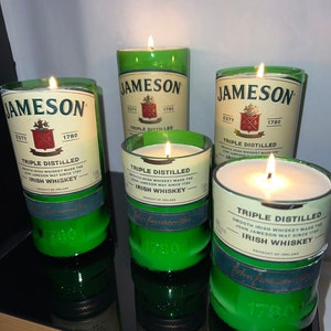 Jameson Irish Whiskey Candle Soy Wax Hand Crafted Liquor Bottle Home or Bar Decor **FREE SHIP** Birthday Valentine&#39;s Day Gift