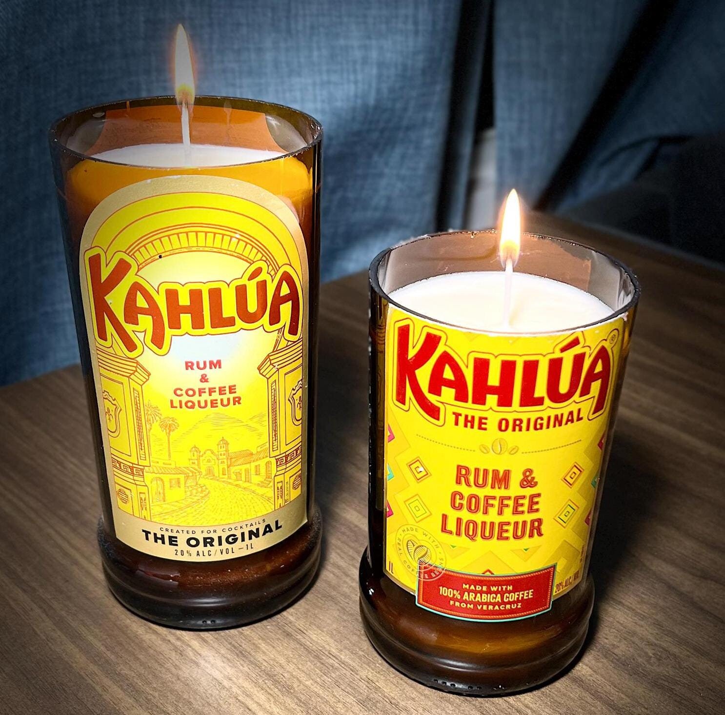 Kahlua Coffee Liqueur & Rum Candle Soy Wax Hand Crafted Liquor Bottle Home or Bar Decor **FREE SHIP** Birthday Valentine's Day Gift