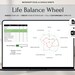 Life Balance Wheel Template Google Sheet Life Balance Wheel - Etsy