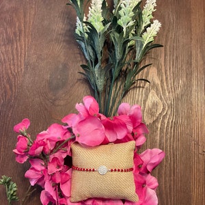 Red and Silver San Benito Bracelet