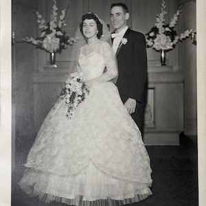 Vintage 1950s Cinderella Ballgown Wedding Dress | Layered Tulle Skirt | Fairytale Bridal Gown | Professionally Restored image 17
