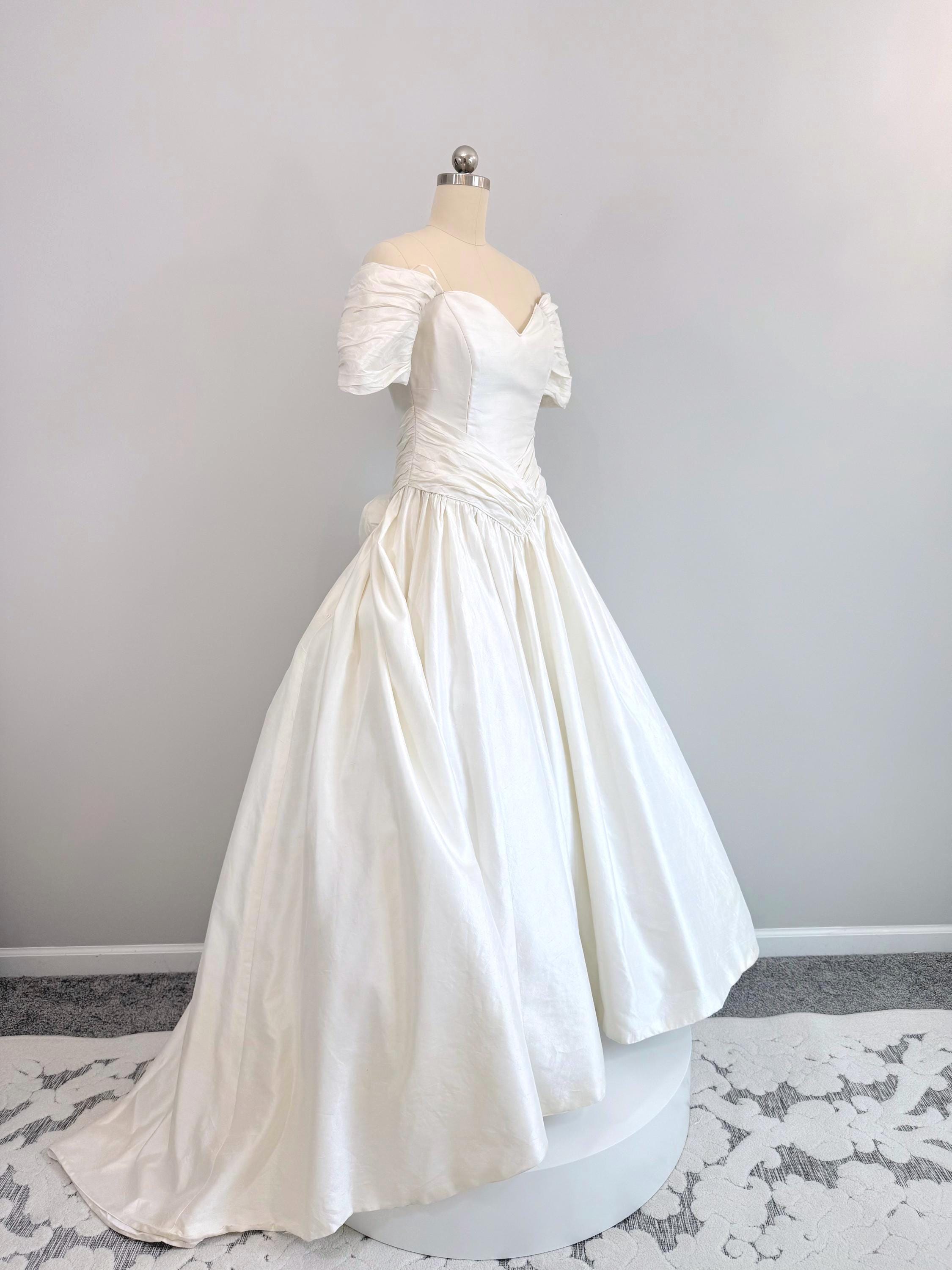 90s slip wedding dress Baby Shower*