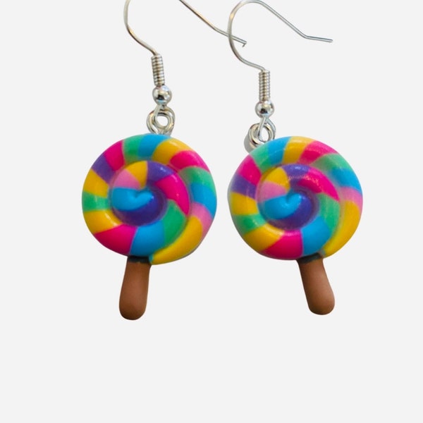 Elle Beauty’s Lollipop Charm Shaped Earrings- hypoallergenic, birthday gift, kids gift, celebration, gift for her