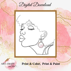 Sip And Paint, Adult Paint Party, Paint N Sip Outline, Paint Party Template, Pre-Drawn Canvas, &quot;Dreaming&quot;