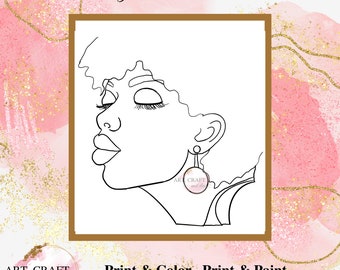 Sip And Paint, Adult Paint Party, Paint N Sip Outline, Paint Party Template, Pre-Drawn Canvas, "Dreaming"