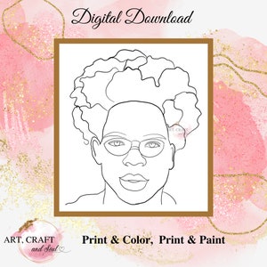 Sip And Paint, Adult Paint Party, Paint N Sip Outline, Paint Party Template, Pre-Drawn Canvas “Bro”