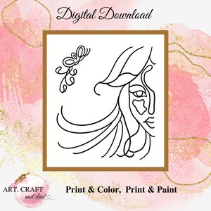 DIY Paint Party, Sip And Paint, Adult Paint Party, Paint And Sip Party, Pre-Drawn Canvas, Paint Party Template, “Transformation”